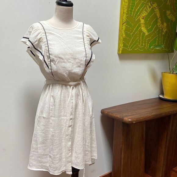Banana Republic Flutter Sleeve Summer Dress Size S New - Picture 1 of 12